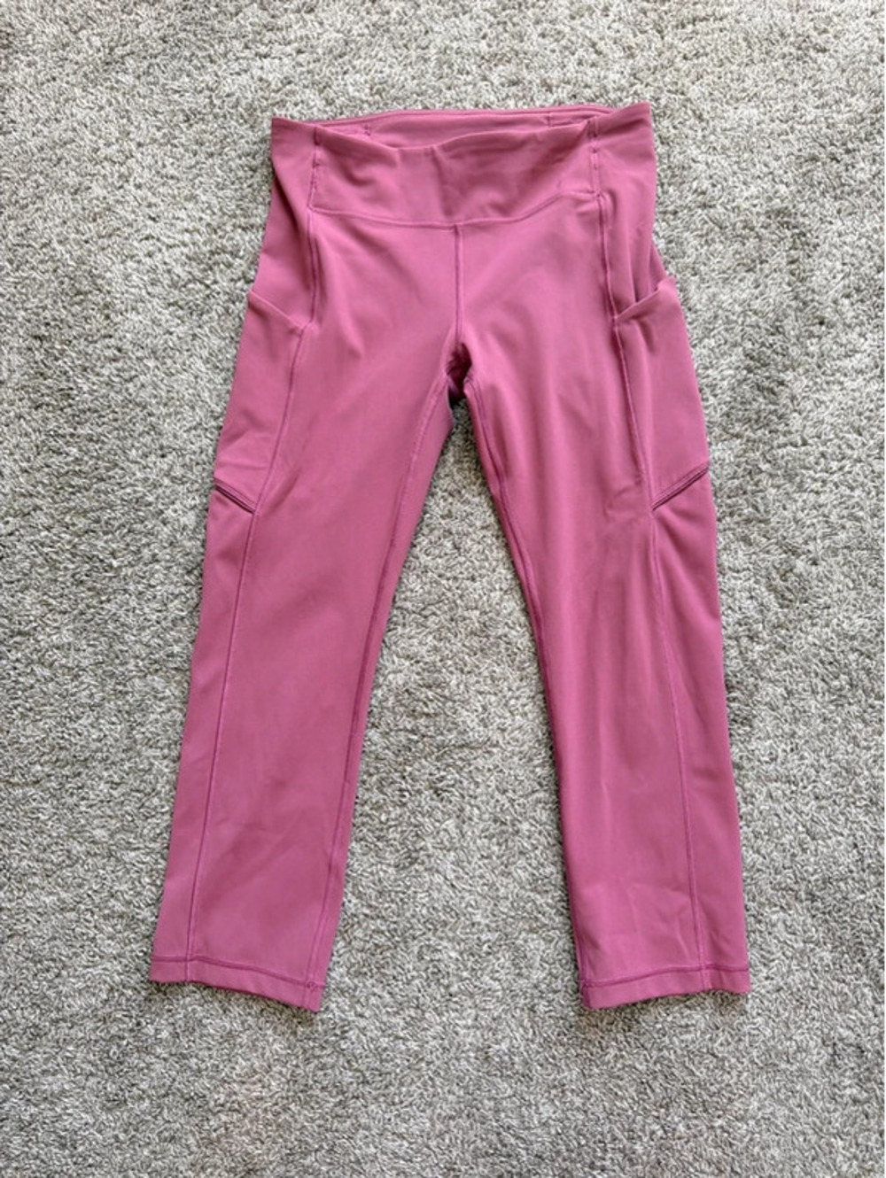 Lululemon Fast and Free High-Rise Crop 23” Leggings Pink Size 6